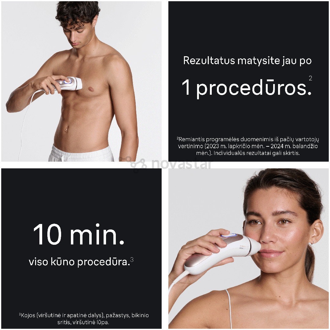 Braun Skin i·expert, baltas/rožinis - Fotoepiliatorius
