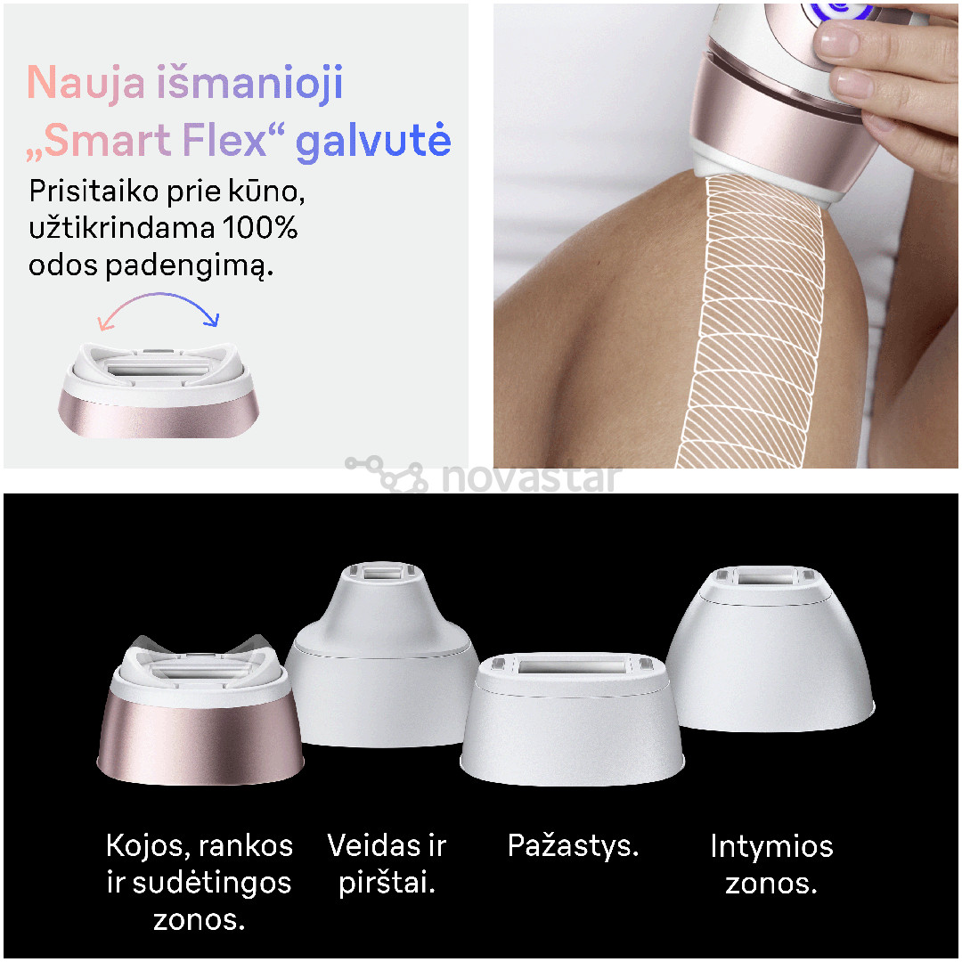 Braun Skin i·expert, baltas/rožinis - Fotoepiliatorius