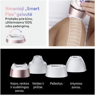 Braun Skin i·expert, baltas/rožinis - Fotoepiliatorius