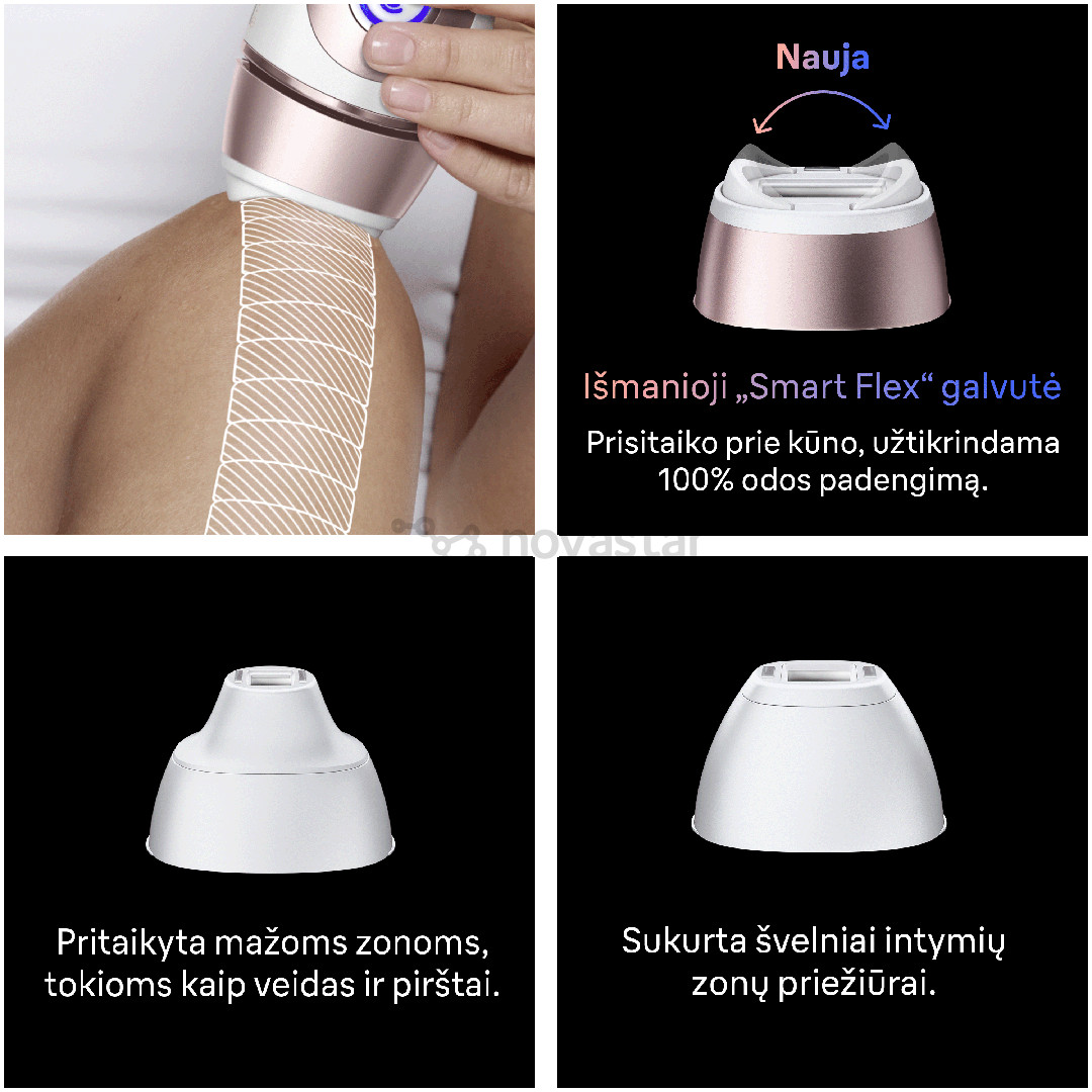 Braun Skin i·expert, baltas/rožinis - Fotoepiliatorius