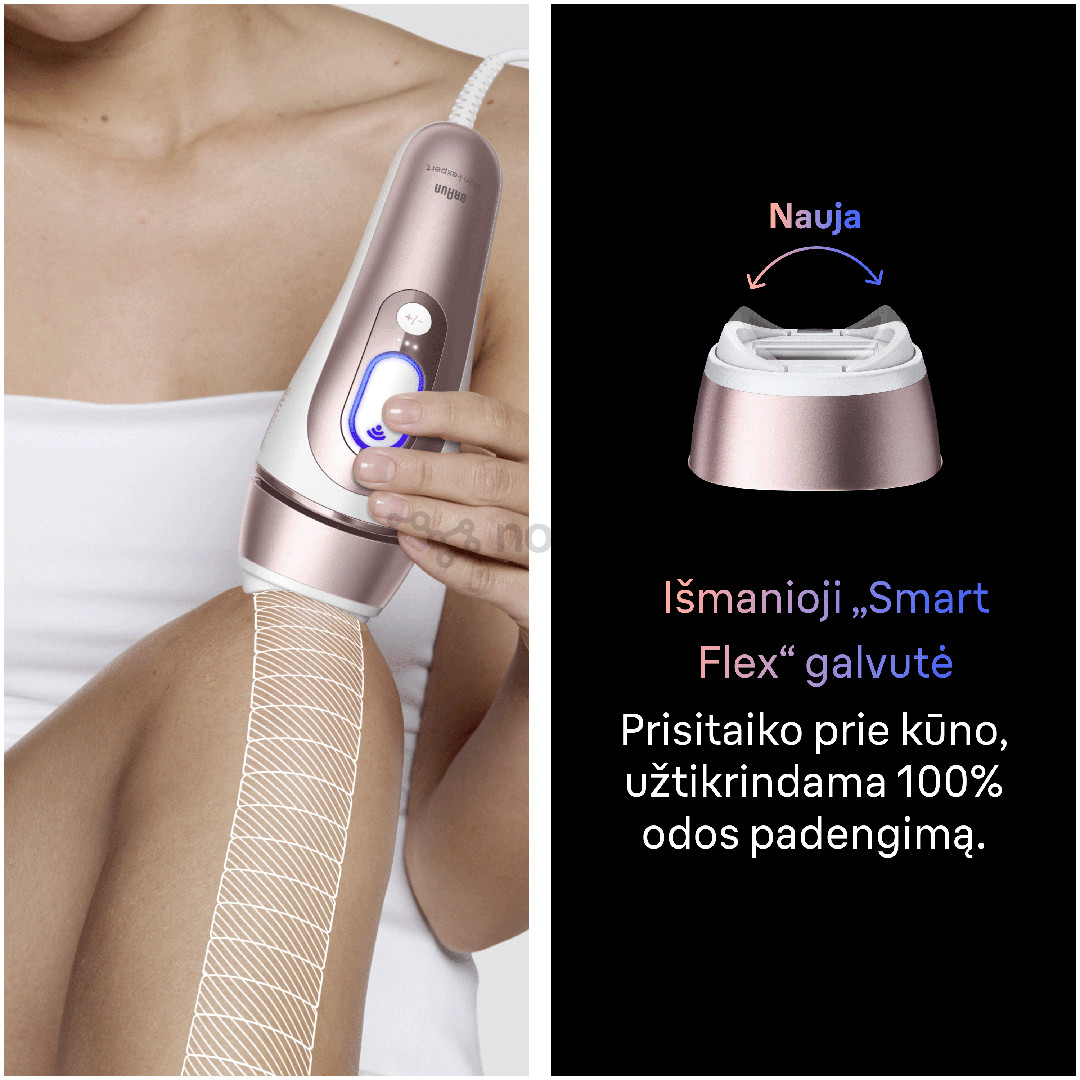 Braun Skin i·expert, baltas/rožinis - Fotoepiliatorius
