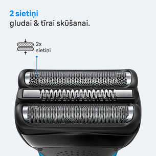 Braun Series 3 Shave & Style, Wet & Dry, синий - Бритва