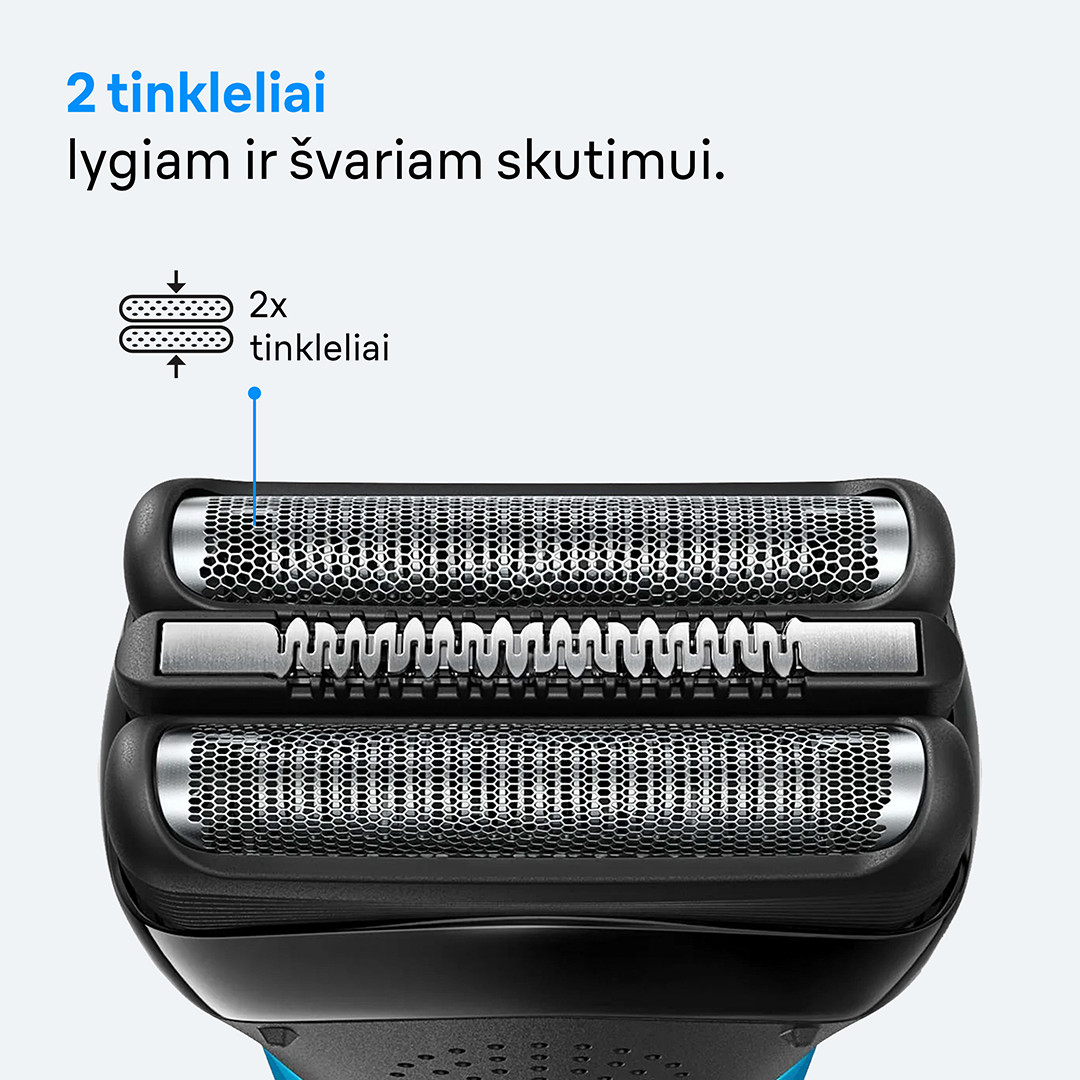 Braun Series 3 Shave & Style, Wet & Dry, синий - Бритва