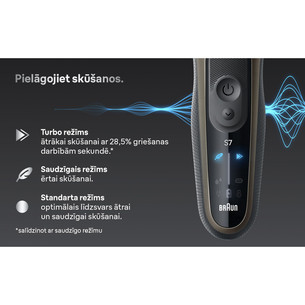 Braun Series 7, wet & dry, ruda - Barzdaskutė