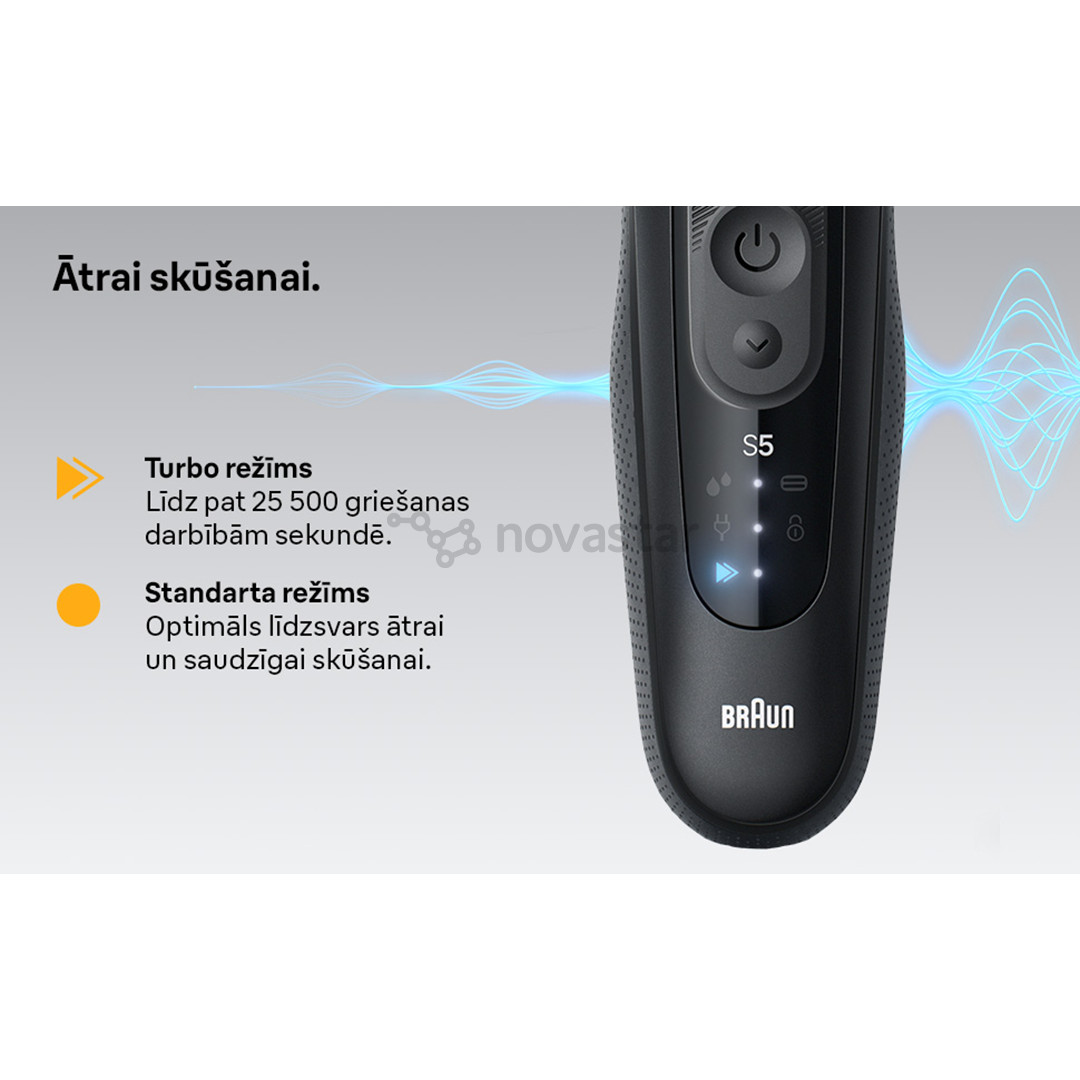 Braun Series 5, Wet & Dry, черный - Бритва