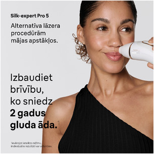 Braun Silk-expert Pro 5, белый/золотистый - Фотоэпилятор