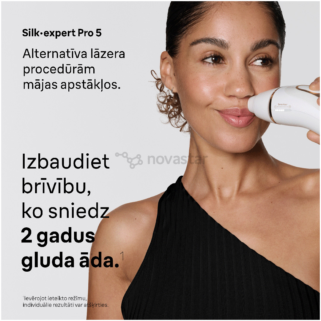 Braun Silk-expert Pro 5, белый/золотистый - Фотоэпилятор