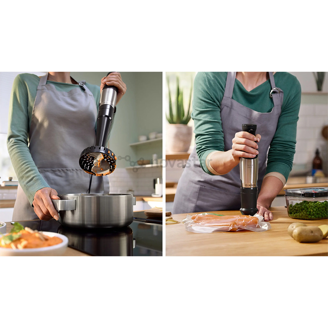 Bosch ErgoMaster, Series 6, 1200 Вт, нерж. сталь - Погружной блендер