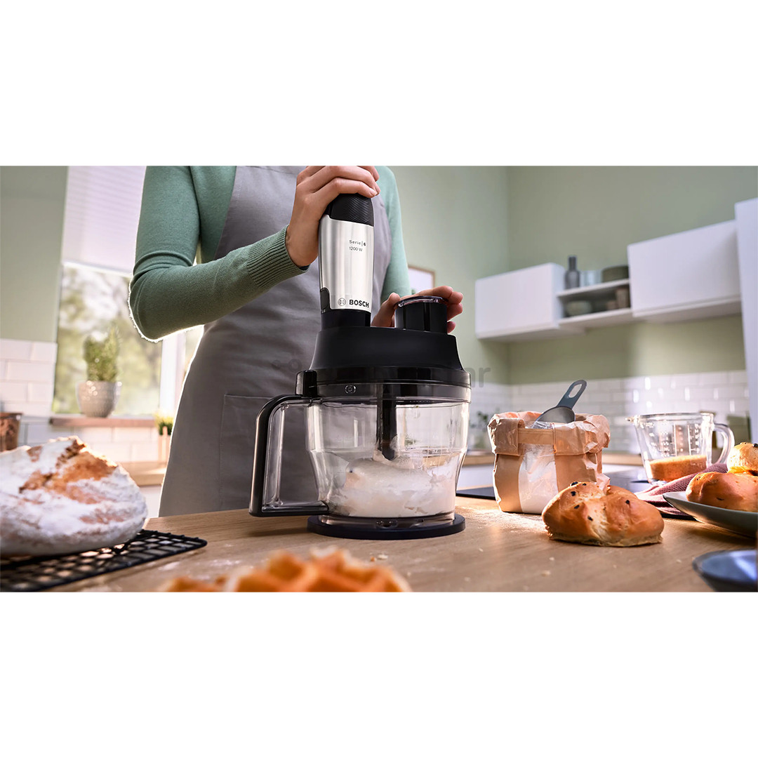 Bosch ErgoMaster, Series 6, 1200 Вт, нерж. сталь - Погружной блендер