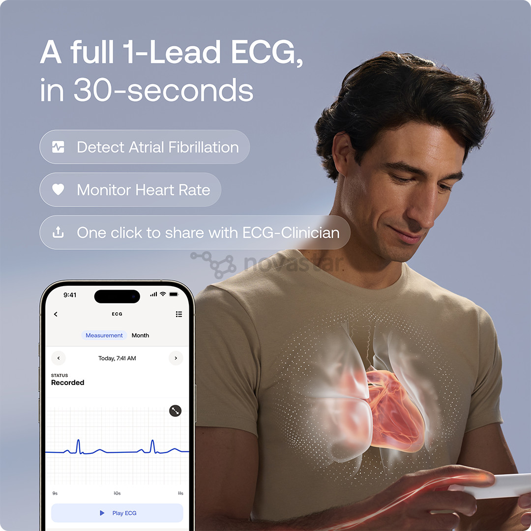 BeamO, белый/черный - Устройство для контроля показателей здоровья 4 в 1