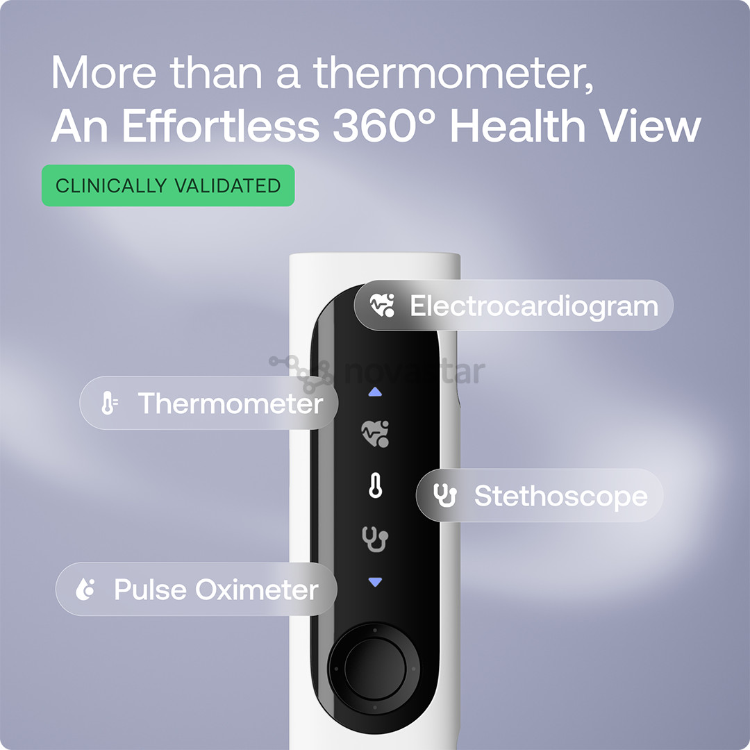 BeamO, белый/черный - Устройство для контроля показателей здоровья 4 в 1