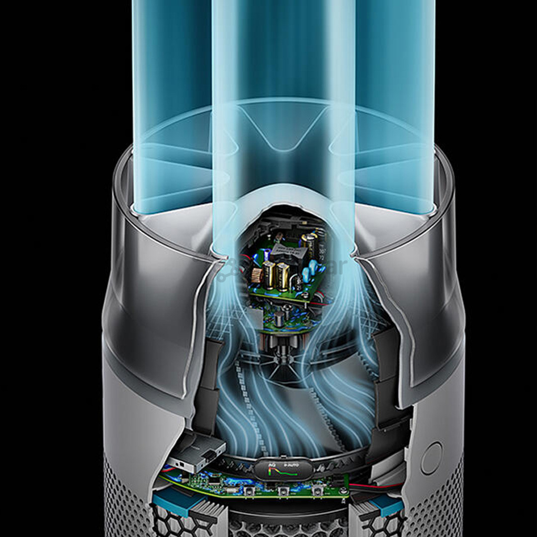 Dyson HushJet™ Purifier Compact HJ10, baltas/sidabro spalvos - Oro valytuvas