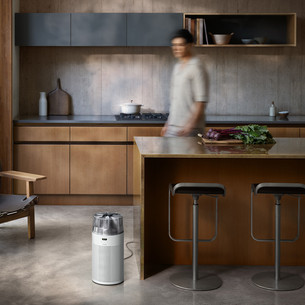 Dyson HushJet™ Purifier Compact HJ10, baltas/sidabro spalvos - Oro valytuvas