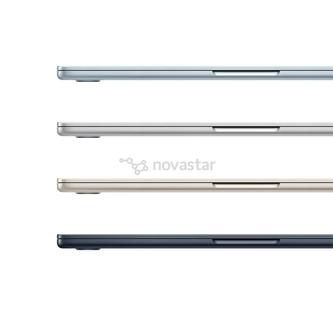 Apple MacBook Air 13 (2026), M5, 10C/10C, 24 GB, 1 TB, ENG, juodas - Nešiojamasis kompiuteris