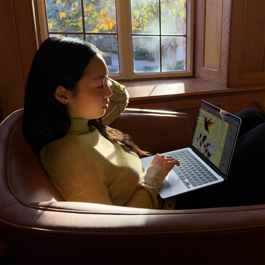 Apple MacBook Air 13 (2026), M5, 10C/10C, 24 GB, 1 TB, ENG, aukso spalvos - Nešiojamasis kompiuteris