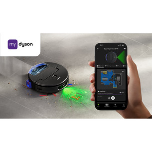 Dyson Spot+Scrub™ Ai, Wet & Dry, juodas - Dulkių siurblys robotas