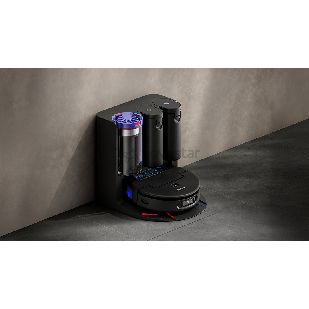 Dyson Spot+Scrub™ Ai, Wet & Dry, juodas - Dulkių siurblys robotas