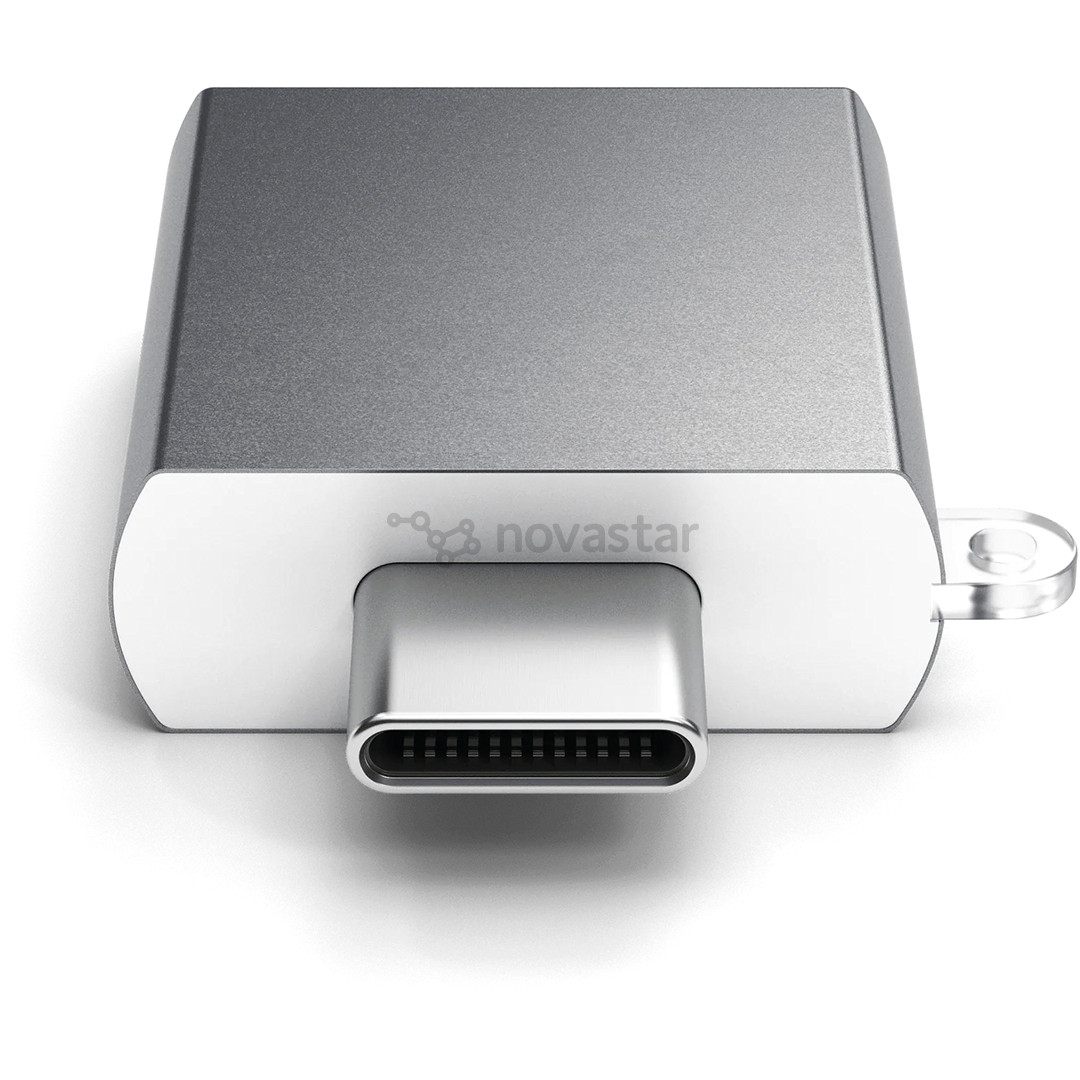 Satechi USB adapter, USB-C Plug - USB-A Socket, pilkas - Adapteris