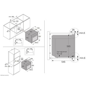 Asko, 71 l, juoda - Įmontuojama garinė orkaitė