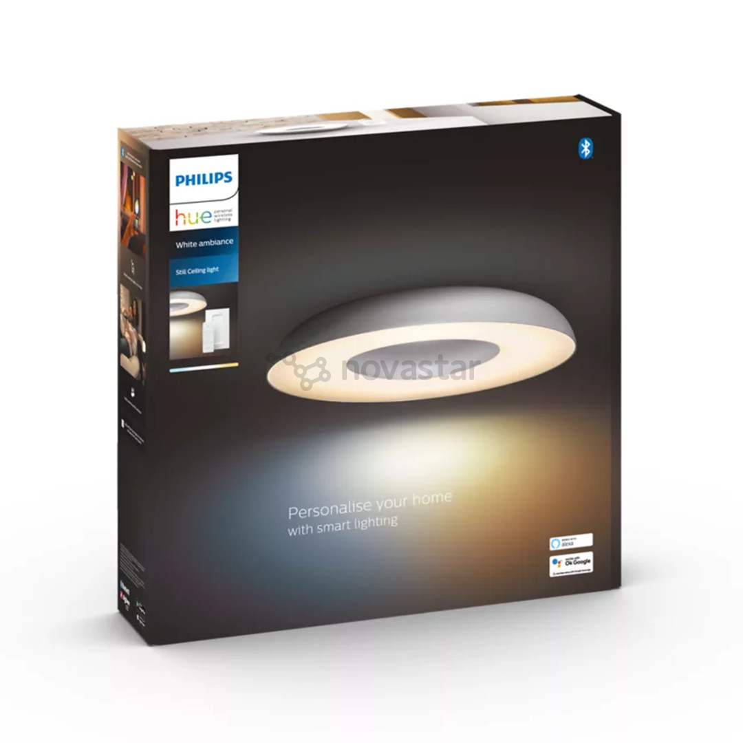 Philips Hue Still Ceiling Lamp + Hue Dimmer Switch, алюминий - Умный светильник