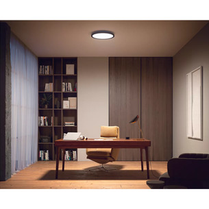 Philips Hue Aurelle Round Panel + Hue Dimmer Switch, черный - Умный светильник
