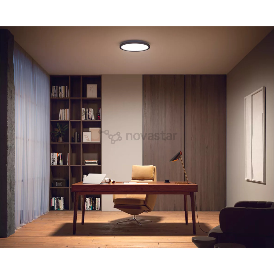 Philips Hue Aurelle Round Panel + Hue Dimmer Switch, черный - Умный светильник