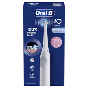 Braun Oral-B iO2, baltas - Elektrinis dantų šepetėlis