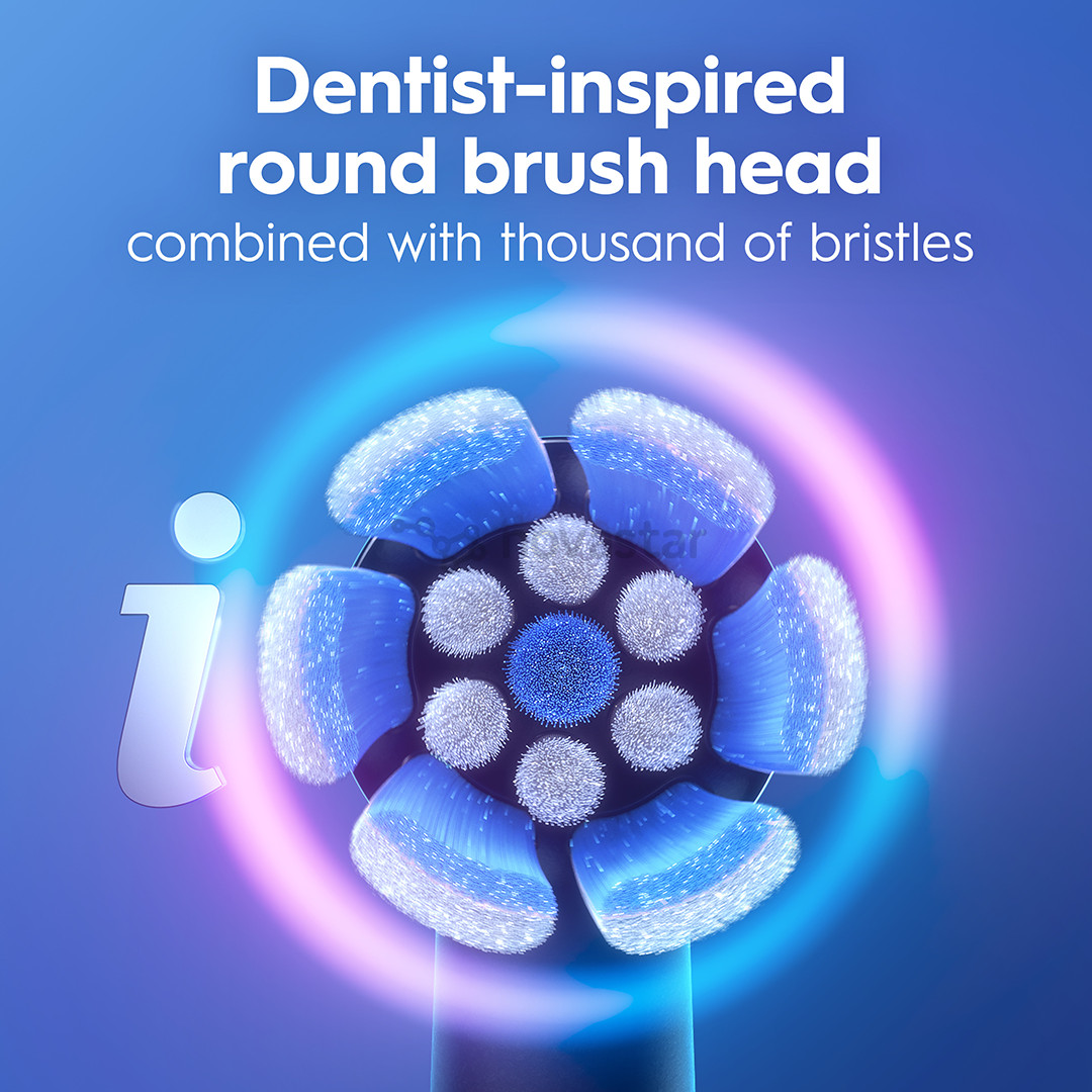 Braun Oral-B iO2, baltas - Elektrinis dantų šepetėlis