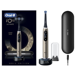 Braun Oral-B iO 10, Gold Edition, juodas/aukso spalvos - Elektrinis dantų šepetėlis
