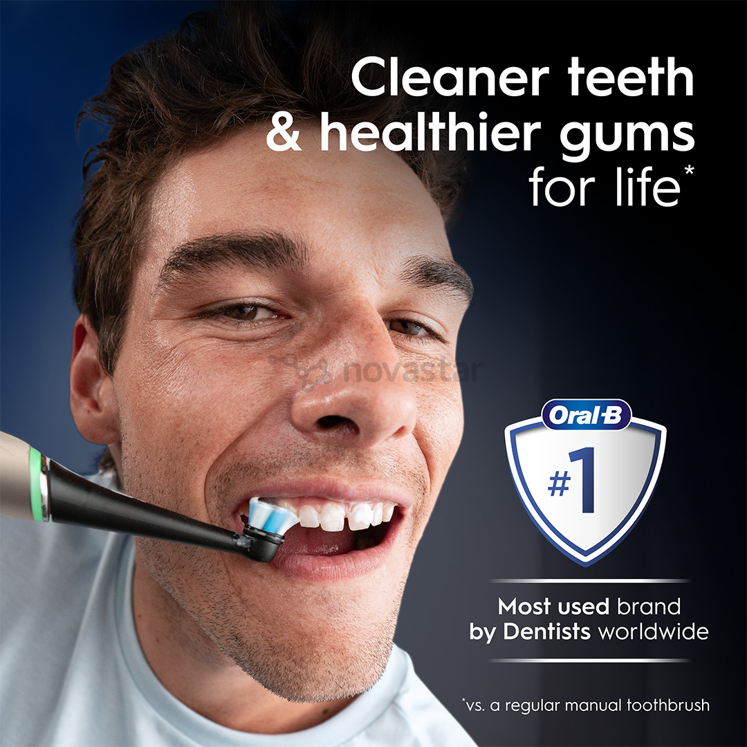 Braun Oral-B iO 10, Gold Edition, juodas/aukso spalvos - Elektrinis dantų šepetėlis