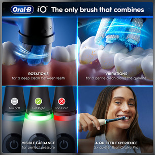 Braun Oral-B iO 10, Gold Edition, juodas/aukso spalvos - Elektrinis dantų šepetėlis