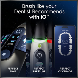 Braun Oral-B iO 10, Gold Edition, juodas/aukso spalvos - Elektrinis dantų šepetėlis