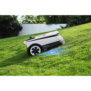 Ecovacs Goat A3000 Lidar Pro, белый/черный - Робот-газонокосилка без ограничительного кабеля