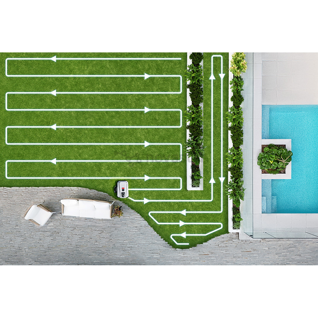 Ecovacs Goat A3000 Lidar Pro, белый/черный - Робот-газонокосилка без ограничительного кабеля