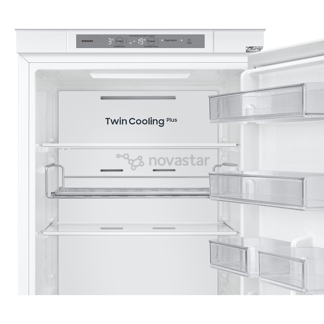 Samsung, NoFrost, 298 L, aukštis 194 cm - Įmontuojamas šaldytuvas