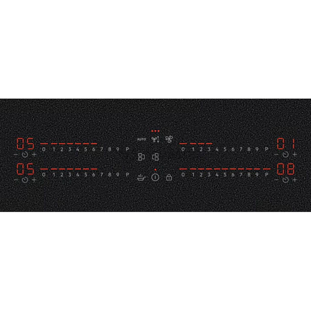 AEG 7000 Series SaphirMatt® Hob2Hood, width 80 cm, black - Built-in induction hob with cooker hood