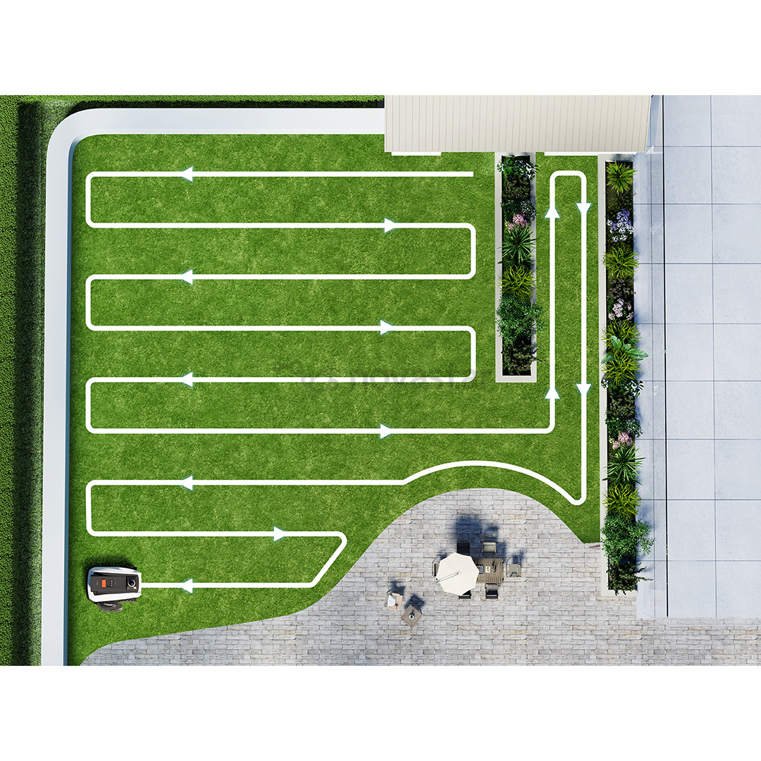 Ecovacs GOAT O1200 LiDAR PRO, белый/черный - Робот-газонокосилка без ограничительного кабеля