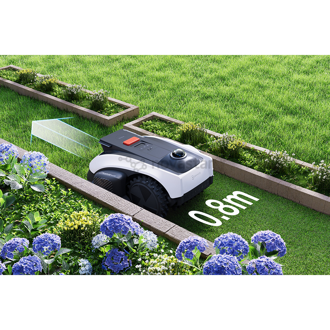 Ecovacs GOAT O1200 LiDAR PRO, белый/черный - Робот-газонокосилка без ограничительного кабеля