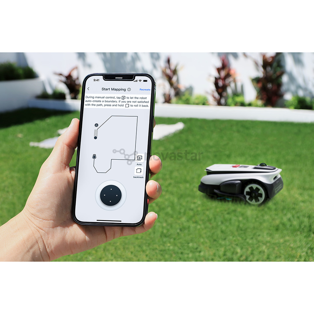 Ecovacs Goat A1600 LiDAR PRO, белый/черный - Робот-газонокосилка без ограничительного кабеля