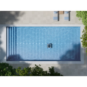 Ecovacs Ultramarine P1, baltas/juodas - Baseino valymo robotas