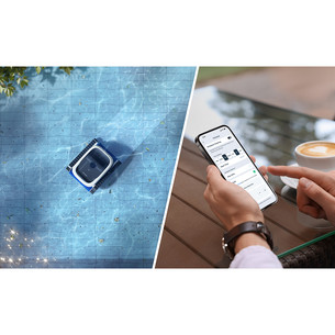 Ecovacs Ultramarine P1, baltas/juodas - Baseino valymo robotas