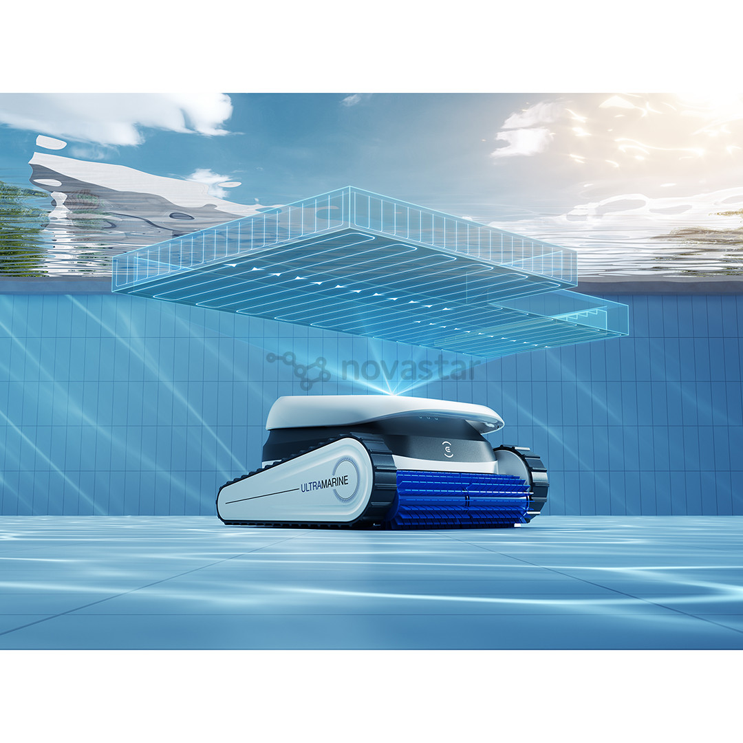 Ecovacs Ultramarine P1, baltas/juodas - Baseino valymo robotas