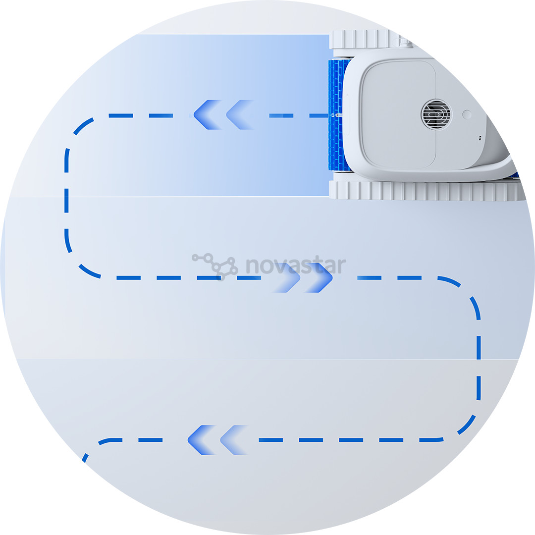 Ecovacs Ultramarine P1, baltas/juodas - Baseino valymo robotas