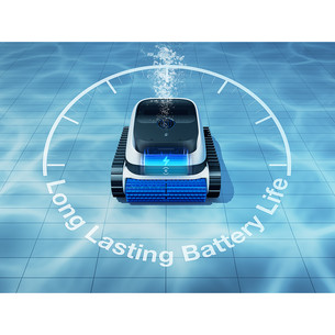 Ecovacs Ultramarine P1, baltas/juodas - Baseino valymo robotas