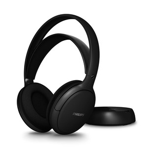Philips SHC5200M2 TV headphones, juodos - Belaidės ausinės