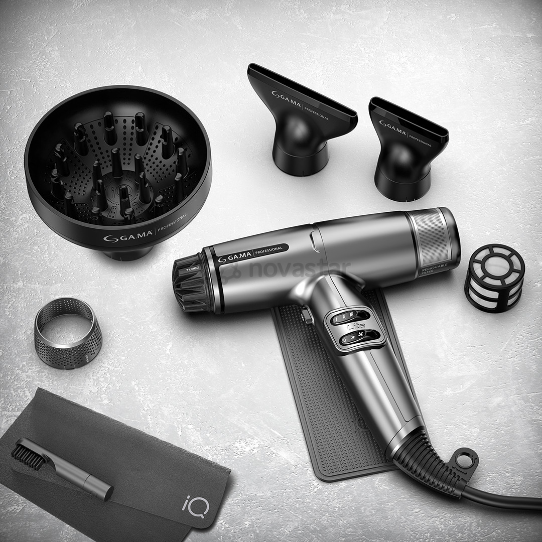 GA.MA IQ Lite Max, 1700 W, grey - Hair Dryer