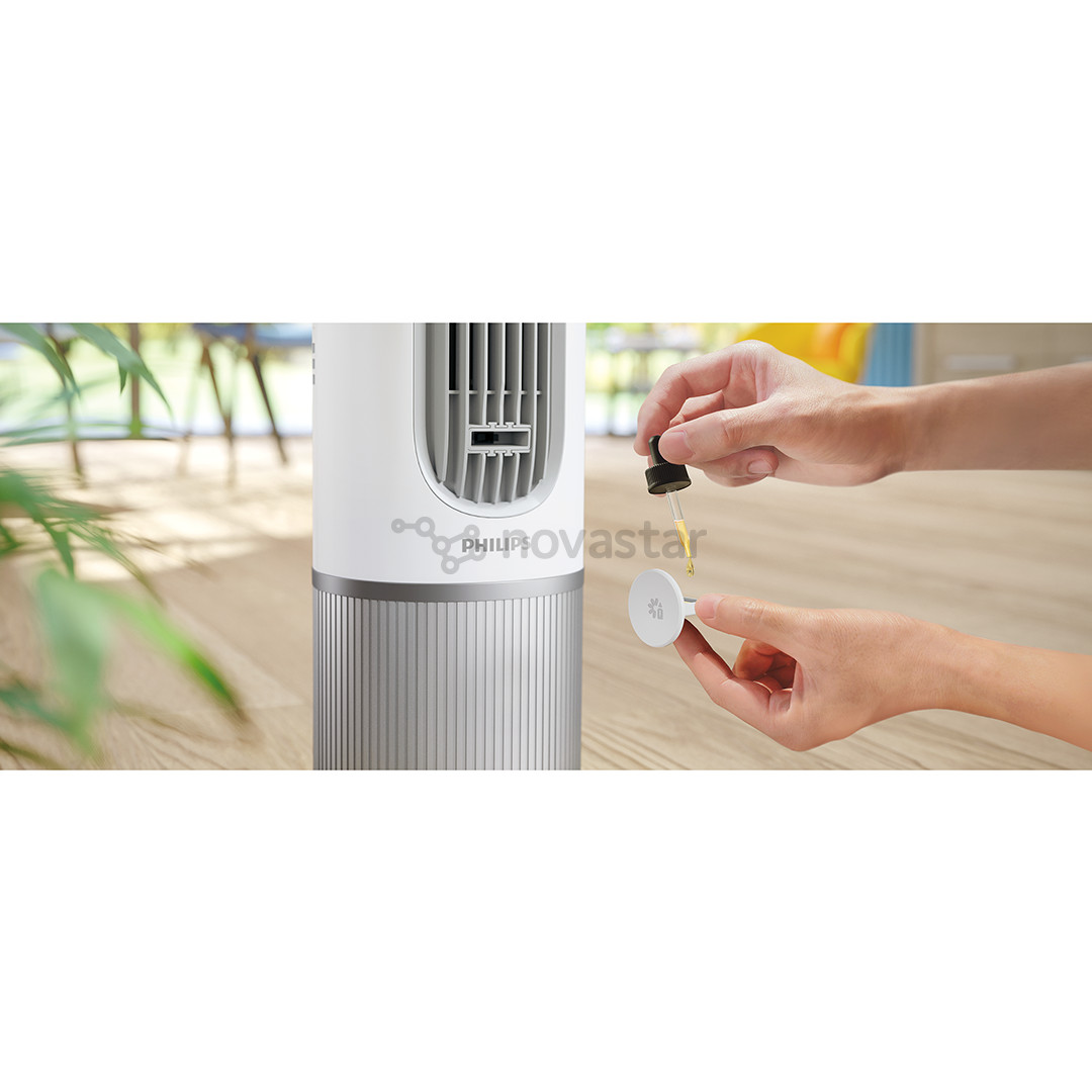 Philips Smart Tower Fan 7000 Series, baltas - Bokštinis ventiliatorius