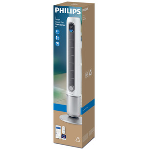 Philips Smart Tower Fan 7000 Series, baltas - Bokštinis ventiliatorius