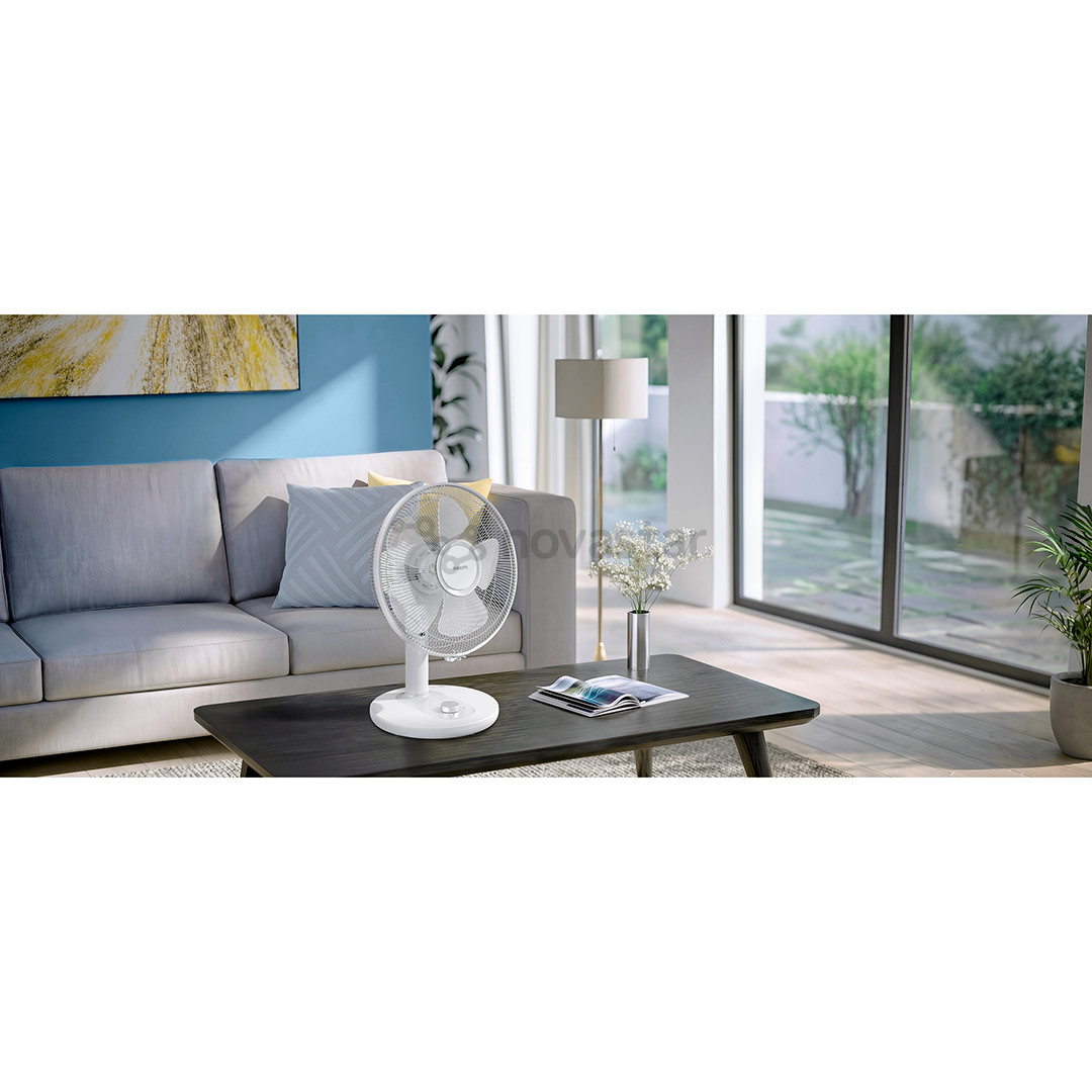 Philips Table Fan 1000 Series, baltas - Ventiliatorius