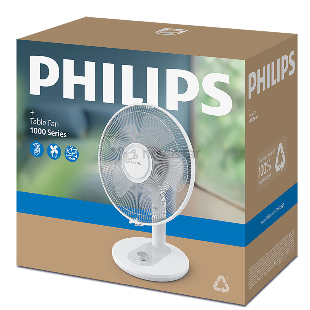 Philips Table Fan 1000 Series, baltas - Ventiliatorius